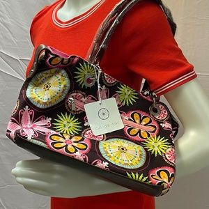 NEW Cul-de-sac reversible shoulder bag, Floral and Hot Pink designs